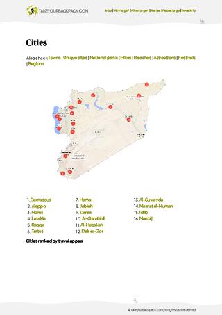 example page 4 from our offline Travel Guide for Syria