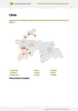 example page 4 from our offline Travel Guide for Tajikistan