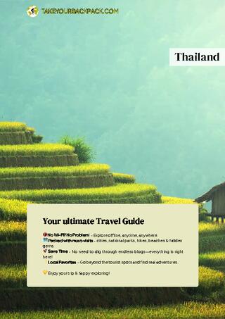 example page 0 from our offline Travel Guide for Thailand