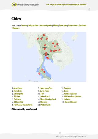 example page 4 from our offline Travel Guide for Thailand