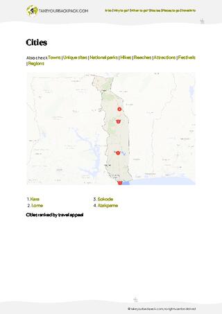 example page 4 from our offline Travel Guide for Togo