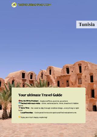 example page 0 from our offline Travel Guide for Tunisia