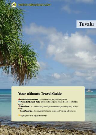 example page 0 from our offline Travel Guide for Tuvalu