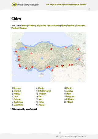 example page 4 from our offline Travel Guide for Türkiye
