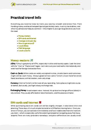 example page 5 from our offline Travel Guide for Türkiye