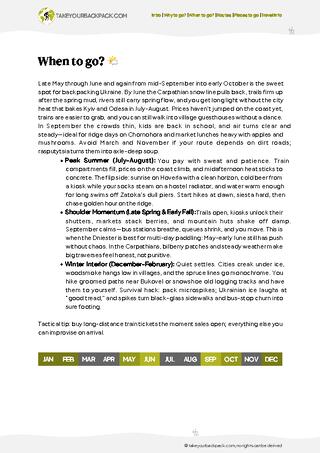 example page 1 from our offline Travel Guide for Ukraine