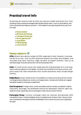 example page 5 from our offline Travel Guide for Ukraine