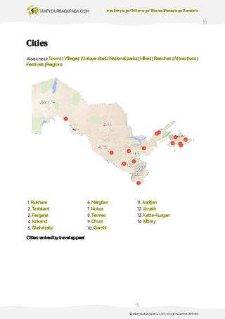 example page 4 from our offline Travel Guide for Uzbekistan