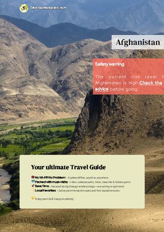 example page 0 from our offline Travel Guide for Afghanistan
