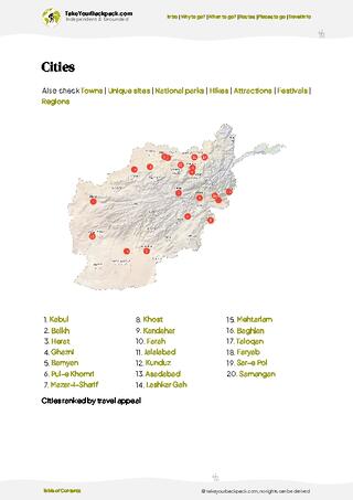 example page 6 from our offline Travel Guide for Afghanistan