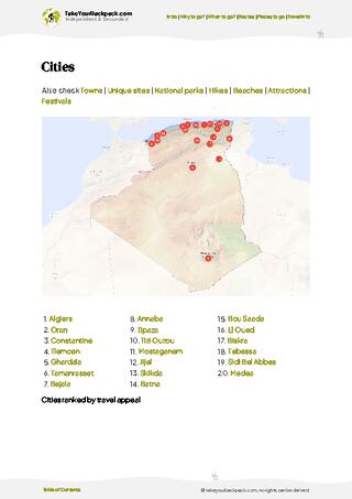 example page 6 from our offline Travel Guide for Algeria