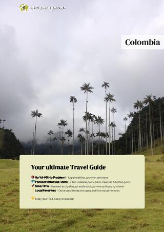 example page 0 from our offline Travel Guide for Colombia
