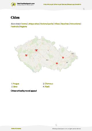 example page 6 from our offline Travel Guide for Czechia