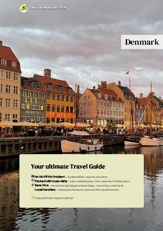 example page 0 from our offline Travel Guide for Denmark