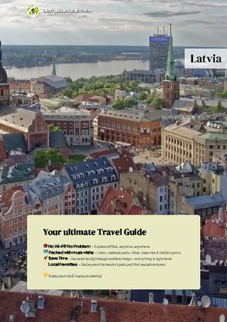 example page 0 from our offline Travel Guide for Latvia