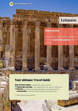 example page 0 from our offline Travel Guide for Lebanon