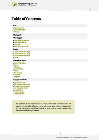 example page 2 from our offline Travel Guide for Liechtenstein