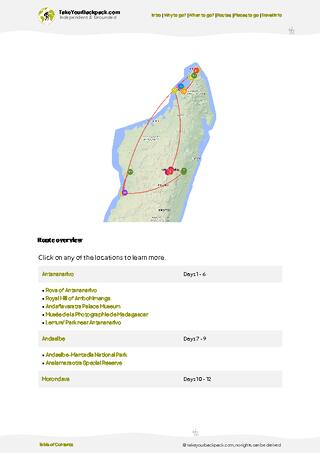 example page 4 from our offline Travel Guide for Madagascar