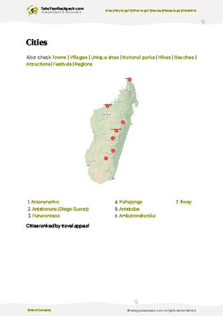 example page 6 from our offline Travel Guide for Madagascar