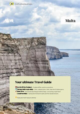 example page 0 from our offline Travel Guide for Malta