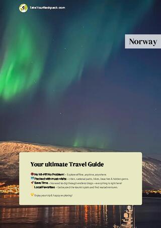 example page 0 from our offline Travel Guide for Norway
