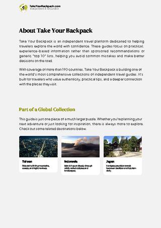 example page 1 from our offline Travel Guide for Philippines