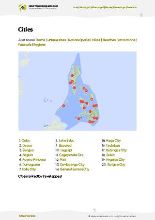 example page 6 from our offline Travel Guide for Philippines