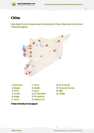 example page 6 from our offline Travel Guide for Syria