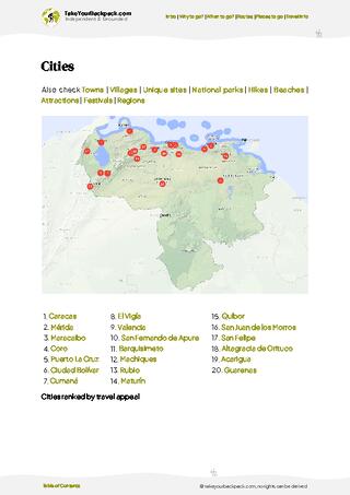 example page 6 from our offline Travel Guide for Venezuela