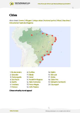 example page 6 from our offline Travel Guide for Brazil
