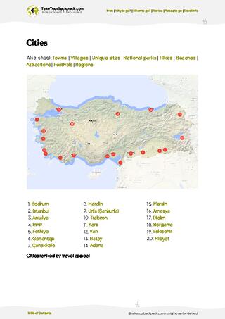 example page 6 from our offline Travel Guide for Türkiye