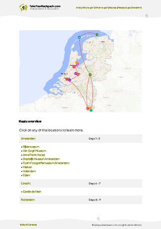 example page 4 from our offline Travel Guide for Netherlands
