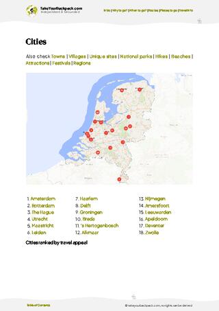 example page 6 from our offline Travel Guide for Netherlands