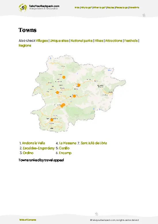example page 6 from our offline Travel Guide for Andorra