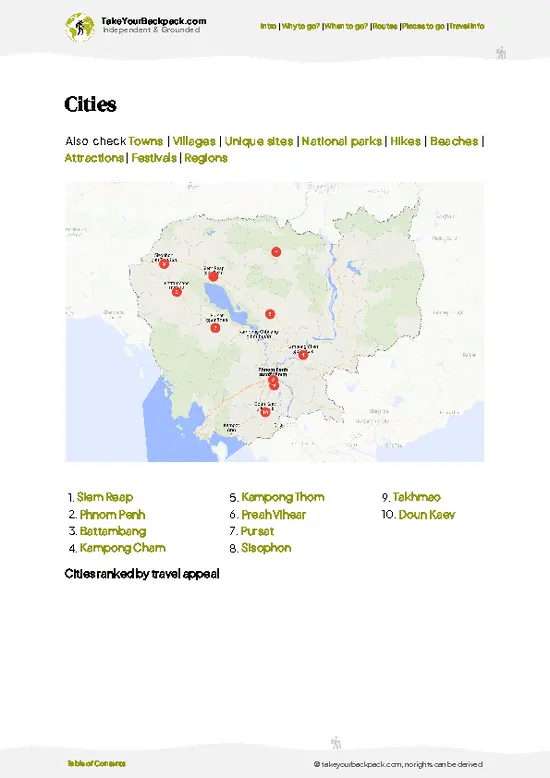example page 6 from our offline Travel Guide for Cambodia