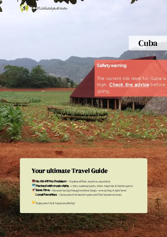 example page 0 from our offline Travel Guide for Cuba