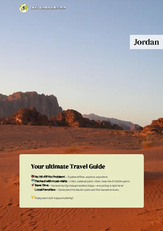 example page 0 from our offline Travel Guide for Jordan