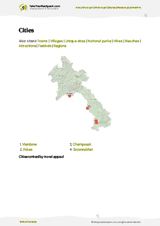 example page 6 from our offline Travel Guide for Laos