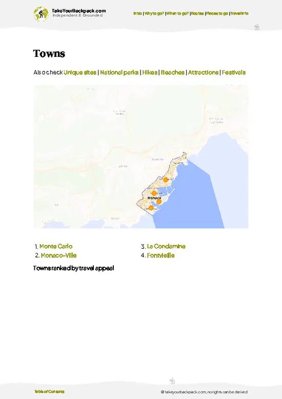 example page 6 from our offline Travel Guide for Monaco