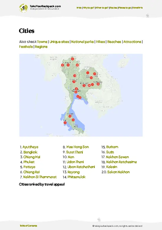 example page 6 from our offline Travel Guide for Thailand