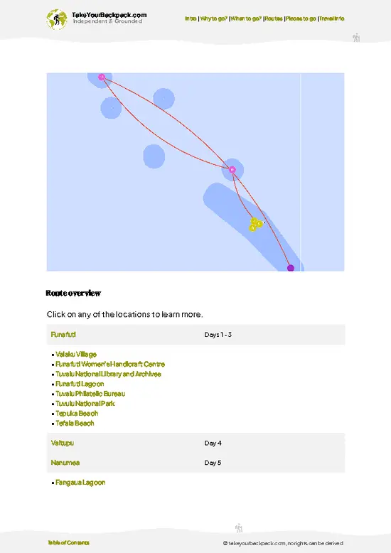 example page 4 from our offline Travel Guide for Tuvalu