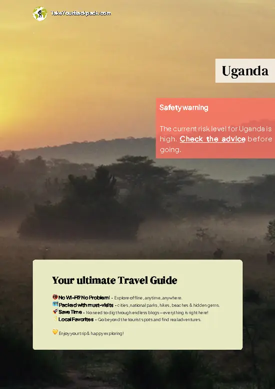 example page 0 from our offline Travel Guide for Uganda