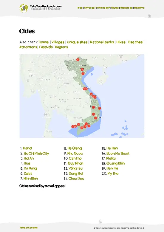 example page 6 from our offline Travel Guide for Vietnam