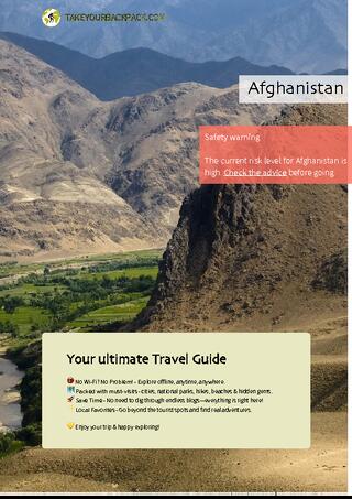 example page 0 from our offline Travel Guide for Afghanistan