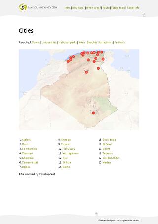 example page 3 from our offline Travel Guide for Algeria