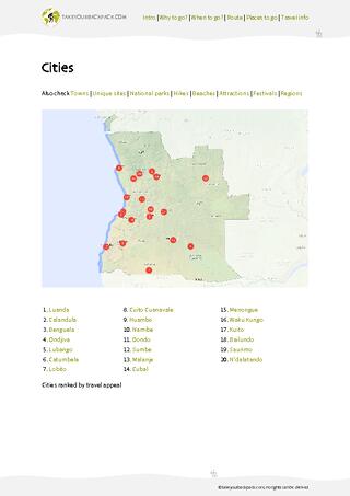 example page 3 from our offline Travel Guide for Angola