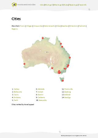 example page 3 from our offline Travel Guide for Australia