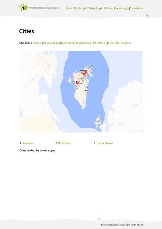 example page 3 from our offline Travel Guide for Bahrain