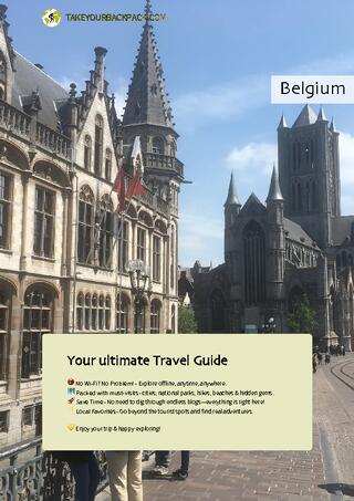 example page 0 from our offline Travel Guide for Belgium