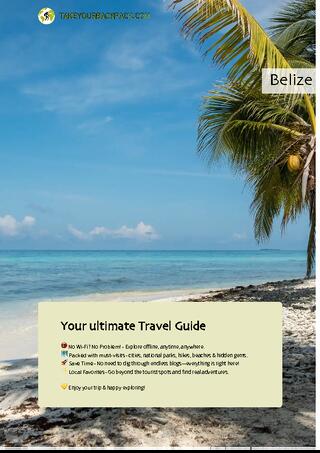example page 0 from our offline Travel Guide for Belize